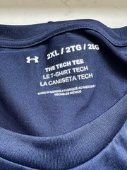 Lot of 2 XXL NAVY Under Armour Mens UA Tech 2.0 T-Shirt Short Sleeve Tees NWT