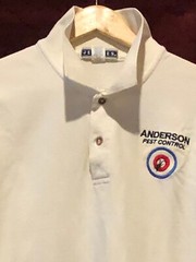 With Polo Shirt by Jerzees – half sleeves with company logo, size US Adult Large
