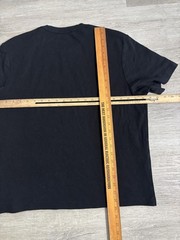 Helmut Lang Shirt Mens Small Black Embroidered Logo Graphic Tee T-Shirt Designer