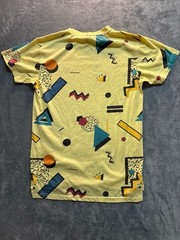 Screenshot Brand 80s Retro Geometric Allover Print T-Shirt