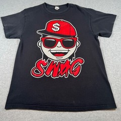 Swag Shirt Adult Medium Black Hip Hop Money Dance Mens