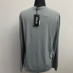 RLX Ralph Lauren Mens M Grey Henley Long Sleeve Shirt NEW Performance Wicking