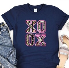 XOXO Shirt, Gift for her, Valentines Day Tee, Lover Shirt, Leopard Pattern Shirt