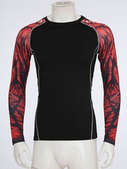Men’s UPF 50+ Rash Guard Shirts Long Sleeve Swim Shirt Quick Dry Surfing/Diving