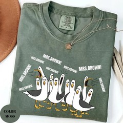 Custom Name Teacher Shirt Personalized Funny Seagull Back To School Graphic Tee