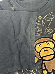 Bape x Kaws Milo Animal Kingdom Black Shirt Men 4XL Tall Pro Champ Tag *Preowned