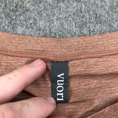 Vuori Shirt Mens Large Brown Solid Short Sleeve Pocket Tee Lightweight