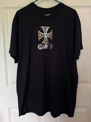 West Coast Choppers Men’s Motorcycle Iron Cross Graphic T-Shirt