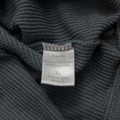 Free Fly Thermal Henley Hoodie Mens XL Pullover Drawstring Bamboo Stretch Green