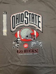 OHIO STATE BUCKEYES “Go Bucks 2024 Brutus” Grey Unisex Tee-NWT