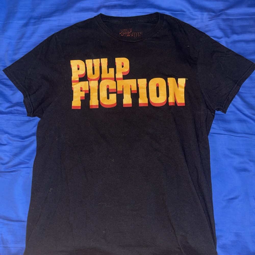 Men’s Pulp Fiction Short Sleeve Black T-Shirt Size S
