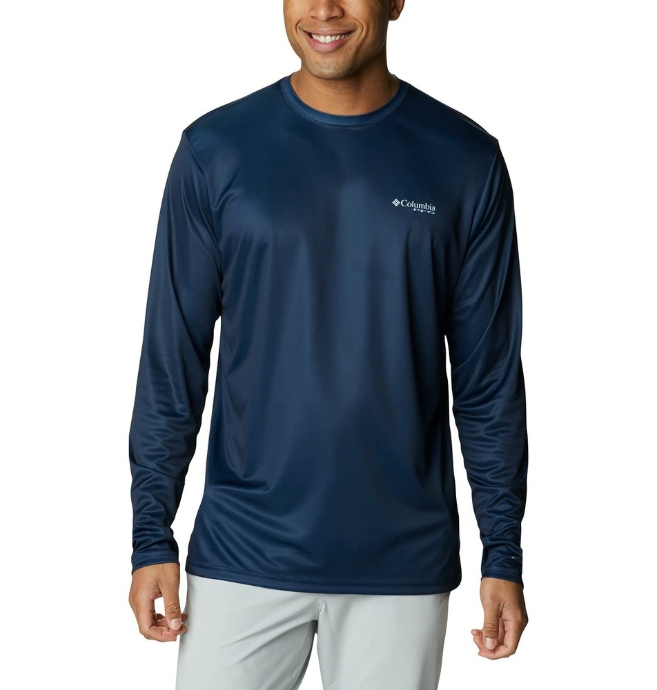 Columbia Men’s Terminal Tackle PFG Long Sleeve Navy 6X Big