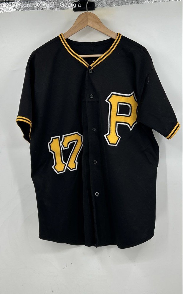 American Vintage Pittsburgh Pirates Baseball Jersey Unisex Large Black Yellow