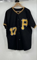 American Vintage Pittsburgh Pirates Baseball Jersey Unisex Large Black Yellow