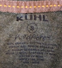 Kuhl Wildfibre T-Shirt Mens Green Melange Contrast Pocket SS Crew Neck – S