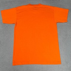 VTG Bayside Carpenters Union NYC T Shirt Men’s Sz L Orange Proud Made in USA Tee
