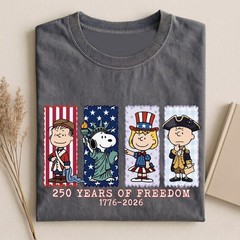 America 250th Anniversary Shirt, Patriotic Snoopy Tee, Retro American Shirt
