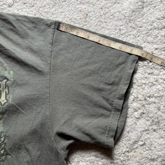 In God I Trust Eagle Psalm 28:7 Men’s Olive Green T-Shirt Size 2XL Delta tag