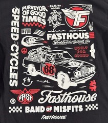 Fasthouse Brand Heavyweight T-Shirt Crew Neck Large Black