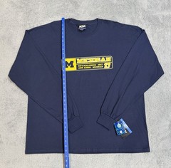 Vintage Michigan Wolverines NCAA by Ka Inc Long Sleeve Tee Sweatshirt Men’s 2XL