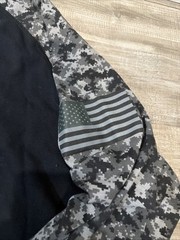 Ariat FR Shirt Mens 2XL Tall Black Camo Military Workwear Long Sleeve Cat 2 2112