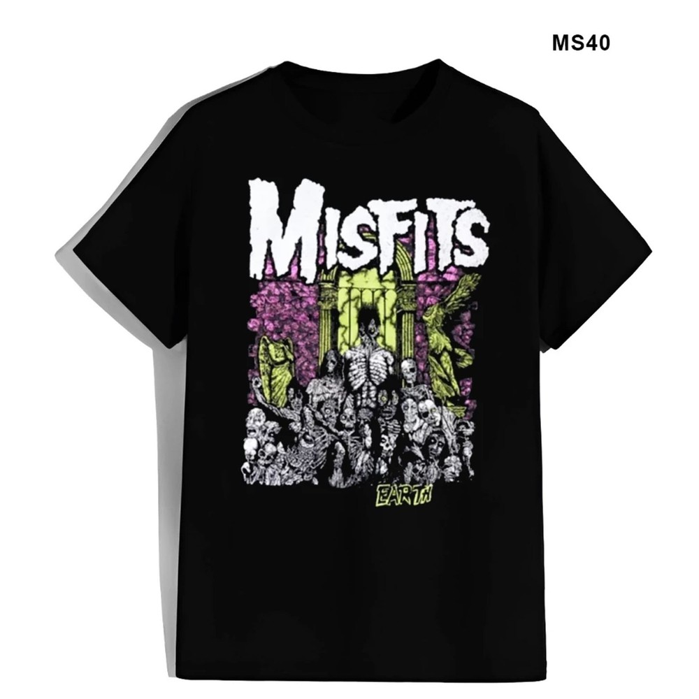 Vintage Misfits Earth Punk Rock Unisex S-5XL Shirt AA51