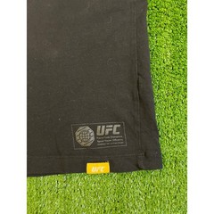 UFC Mens Graphic T-Shirt Black Medium Box Logo Shoulder Tape Short Sleeve Tee