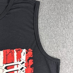 Mens T Shirt Large 1776 USA Sleeveless Patriotic Country Black, Red, White