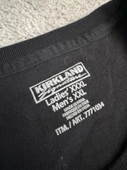 Kirkland Signature Logo Black T-Shirt Mens XXL Womens XXXL Costco