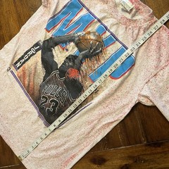 Vtg Chicago Bulls Shirt Mens Large White NBA Basketball Michael Jordan 90s
