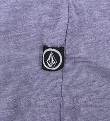 Volcom Stone Men’s Large Slim Fit Graphic Tee Heather Purple Lilac Skate Surf