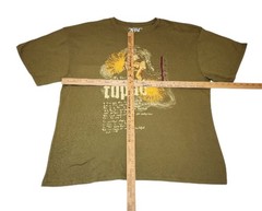🔥 Tupac STARY NIGHT SUNFLOWERS GREEN T-Shirt – 2PAC Official Store XL 💰