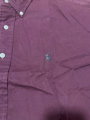 Ralph Lauren BLAKE Shirt XL Wine Red Cotton Used For 14Y+ Japan