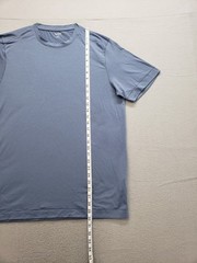 Old Navy Active Men Shirt L Light Blue Crew Neck Flat Front Pullover Casual Tee
