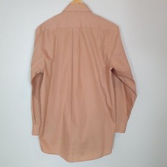 Giovanni Uomo Mens Shirt Button Up peach Sze M Long Sleeve Collared official