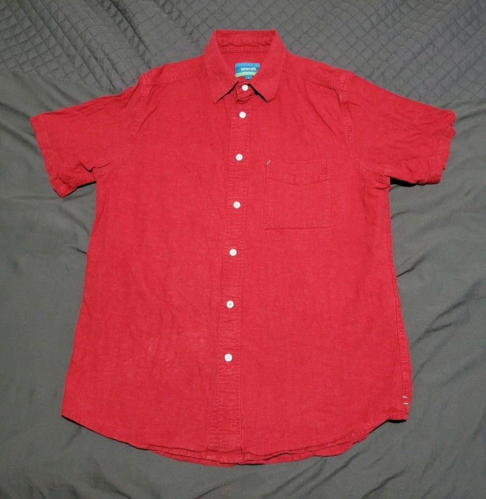 SEASALT Shirt – Men’s Short Sleeve Hemp Shirt L. illogan