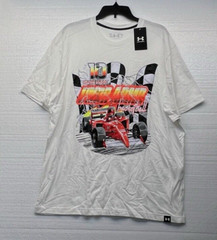 UNDER ARMOUR HOOPS FINISH LINE RACING BASKETBALL SHIRT SIZE XL White