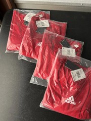 Adidas Creator LS T-Shirt 2XL Powered White Red Short Sleeve Cotton