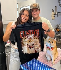 Customized Pet Name Cat Parent T-Shirt Casual Wear Unique Gift For Feline Owners