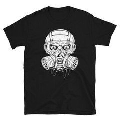 SKULL AND GASMASK AWESOME GRAPHIC Short-Sleeve Unisex T-Shirt