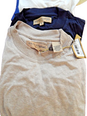 Lot of 4 Tricots St Raphael Mercerized Cotton Crewneck T-Shirts – Medium – NEW