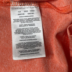 Columbia Omni-Wick T-Shirt Mens Small Orange Lake Zell Regular Fit Tee