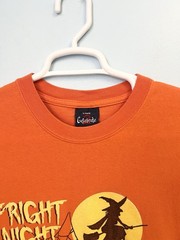 Vintage 90s Halloween Fright Night T Shirt Witch Spooky Jack O Lantern Large