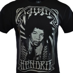 JIMI HENDRIX Mens S M L Tee T Shirt Stockholm 1967 Rock Music Vintage Black NEW