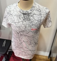 Vintage Coors Beer Colorado Map Wraparound All Over Print Graphic Shirt Men’s M