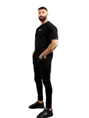 BLAK Cotton T-Shirt: Large Logo, Trendy Oversized Fit, Black