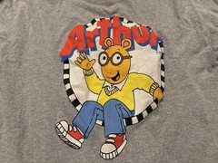 Arthur PBS TV Show Graphic Gray T-Shirt Cartoon Childrens Show Men’s Size Medium