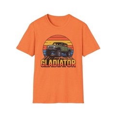 Gladiator Off Road T-Shirt Vintage Sunset SUV Graphic