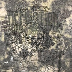 Affliction Shirt Mens XL Green Chris Kyle Skull Military Graphic Tee Top