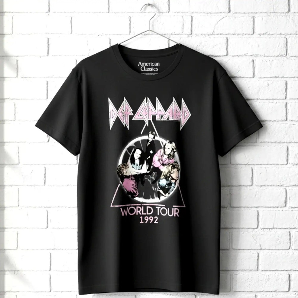 Def Leppard Adrenalize World Tour 92 Men’s T Shirt
